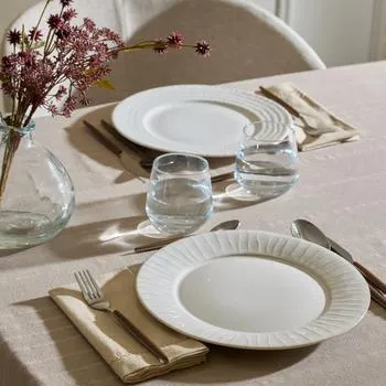 Plat Bord CAZIMA Ø27 Strepen Beige