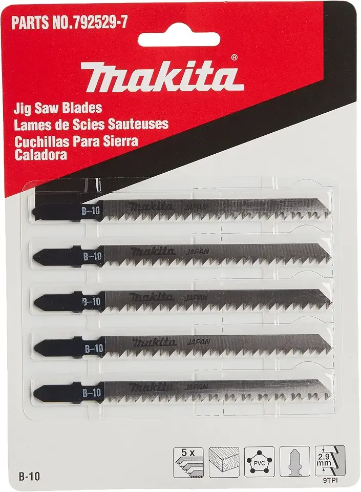 792529-7 Jig Saw Blade #B-10 5-Pack , Black