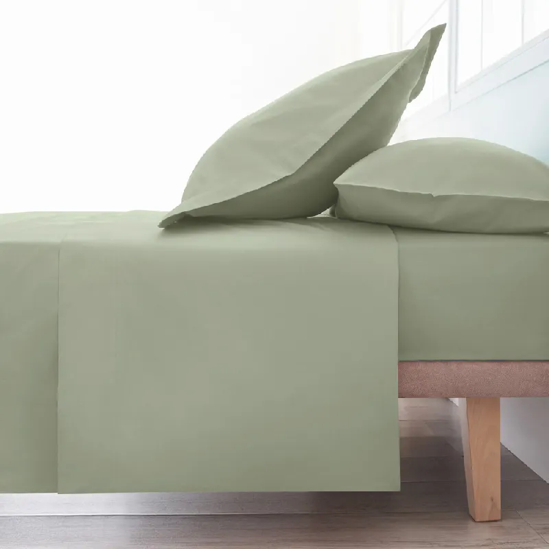 Sábana Encimera Algodón - Basic olivino