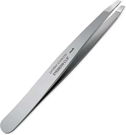 ZERNBER Eyebrow Hair Removal Tweezers, Slant Twe…