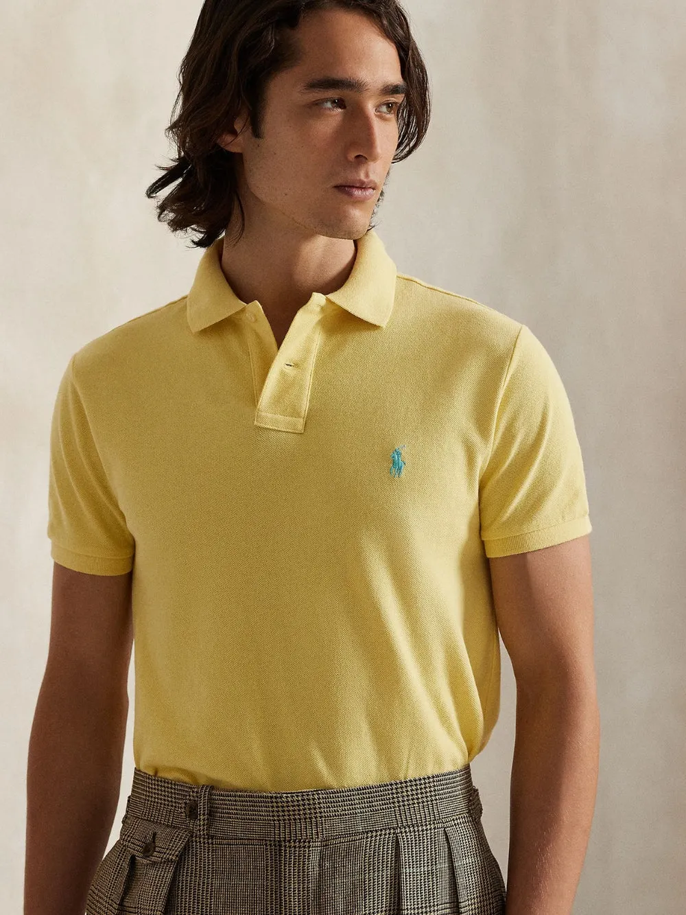 CUSTOM SLIM MESH POLO SHIRT