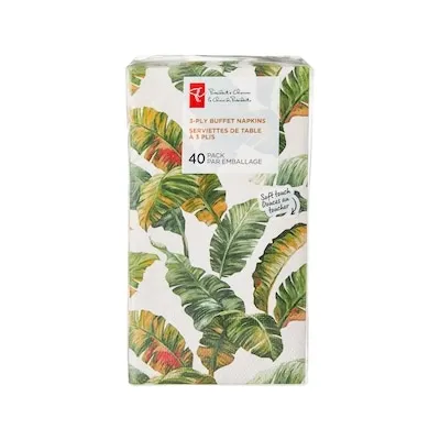 3 Ply Buffet Napkins 40 Pack - Tropical