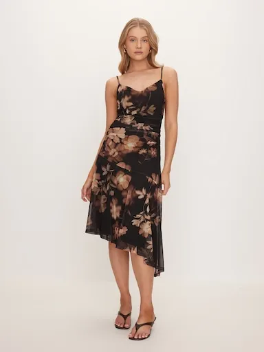 Roxxie Mesh Midi Dress