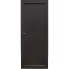 Innerdør funkis massiv fyllingsdør 1 speil 7x20 dempet svart ncs s8500-n