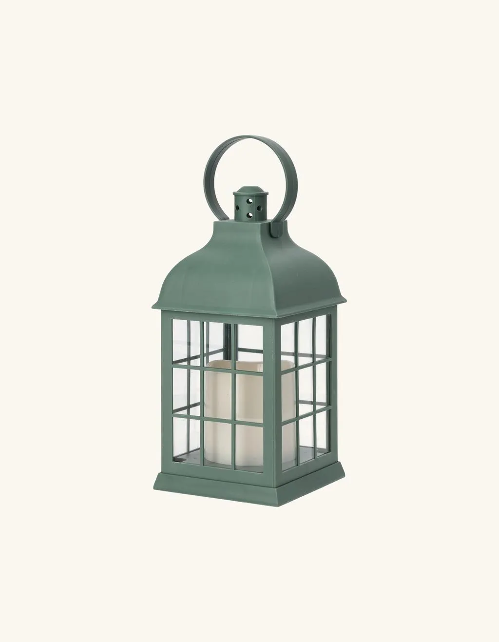 Laterne mit LED-Kerze