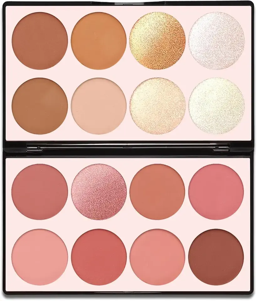 16 Colors Contour Palette Make up - Blush Highlighters Bronzer Powder All in one Makeup Palettes Contour Kit - Face Cosmetics Gifts for Women Beauty for Festivals (SET1)