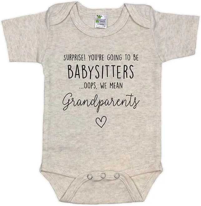 Pineapple Pancake Kids Pregnancy Announcement For Grandparents, Surprise You're Going to be Babysitters