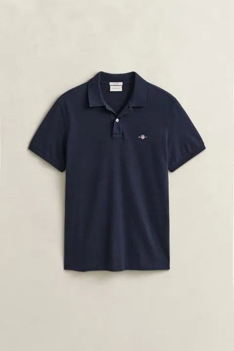Klassisk piquéskjorte i slim fit