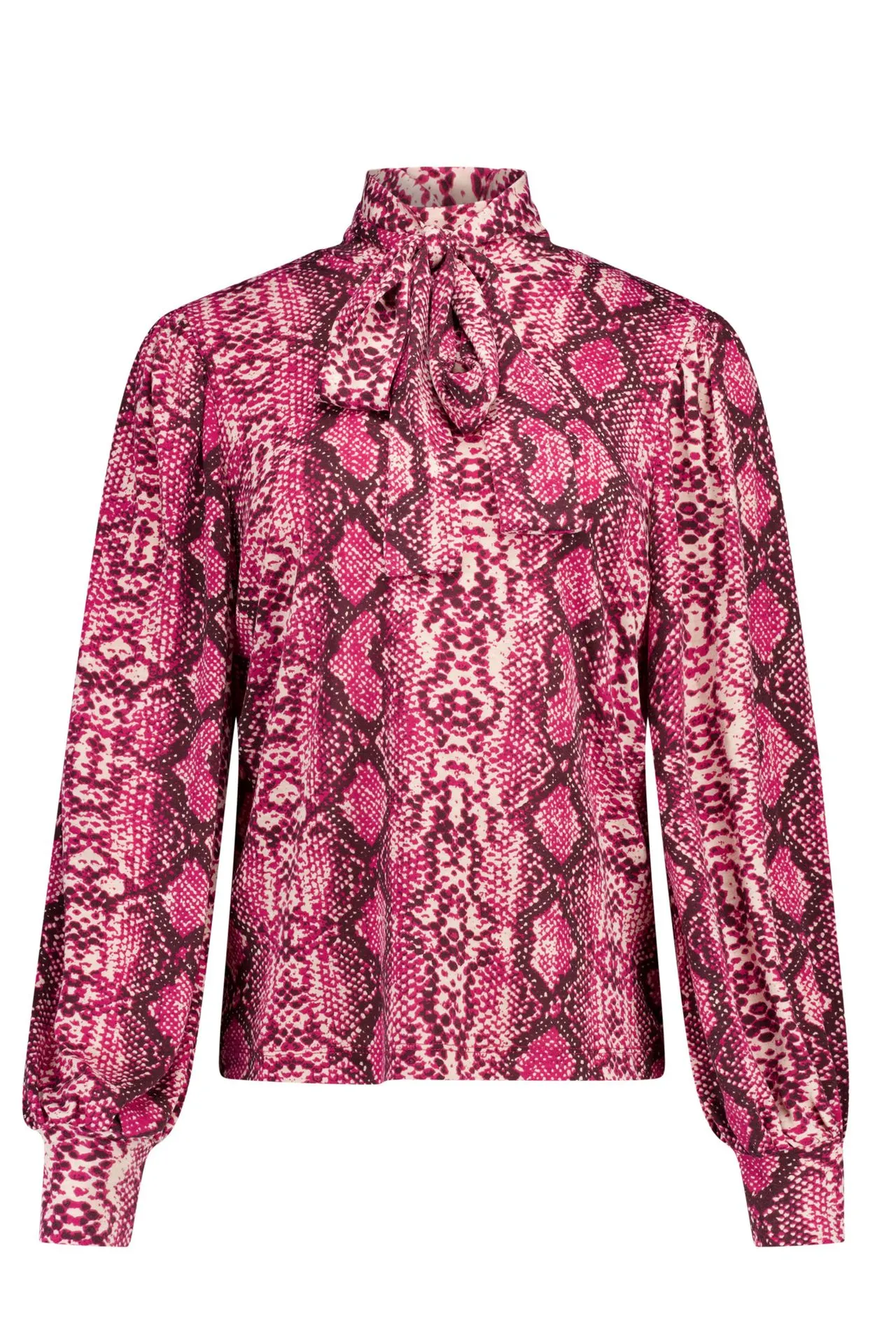 Roze shirt met slangenprint