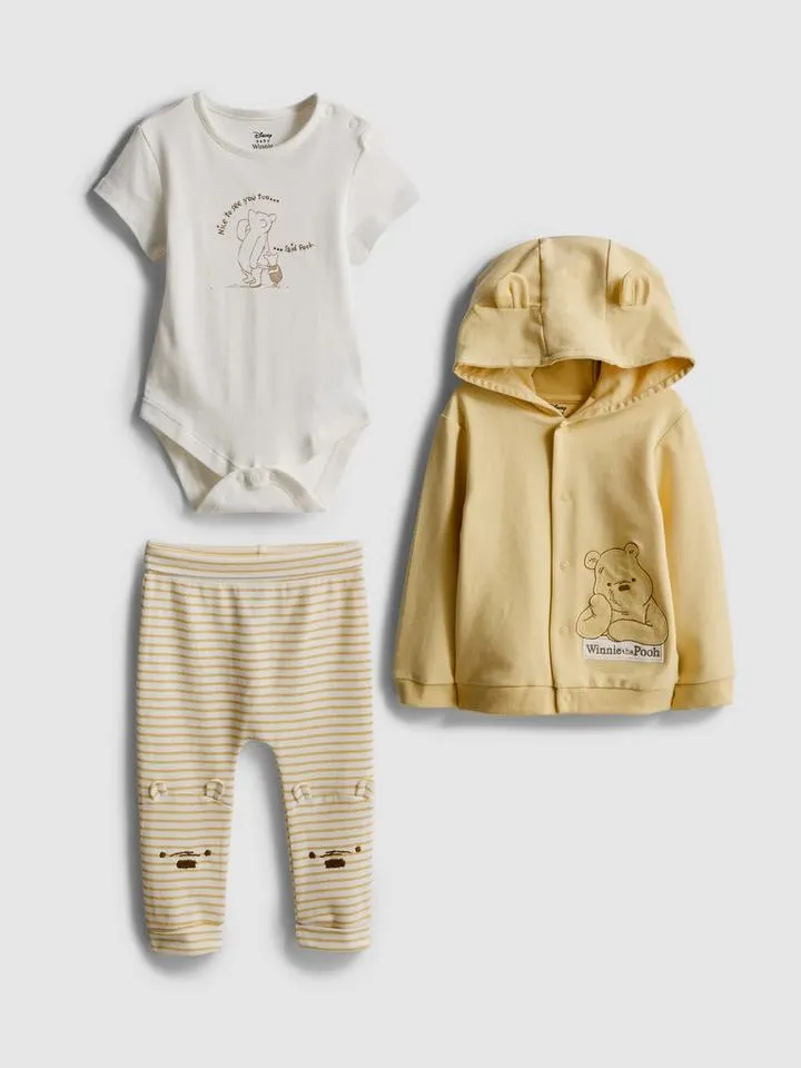 0–18 mois | Ensemble 3 pièces Disney Winnie l'ourson nouveau-né