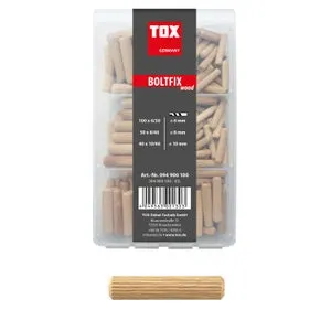 TOX Assortimento di tasselli in legno Boltfix wood 100x 6x30 mm, 50x
