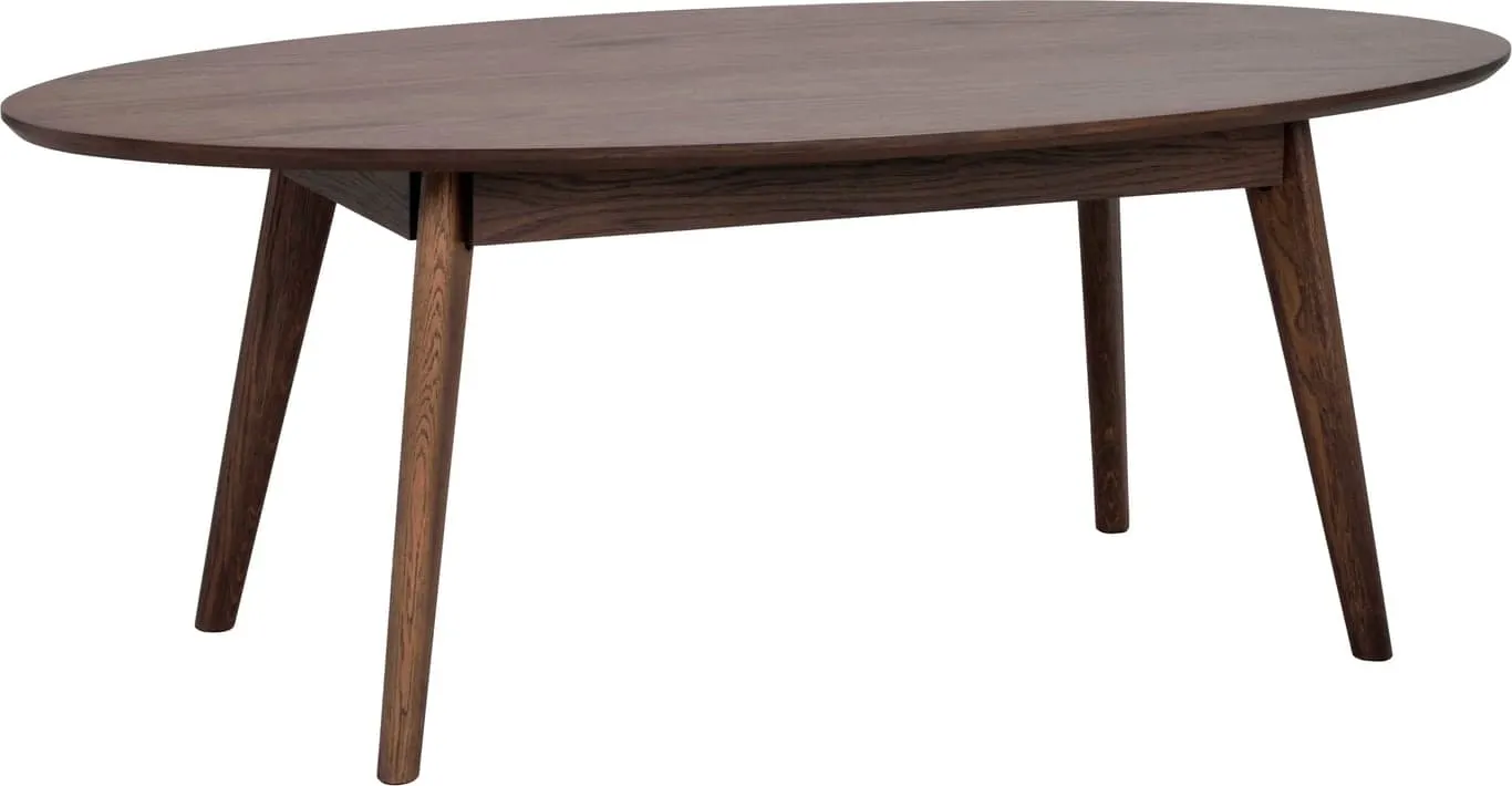 Yumi sofabord ovalt 130x65 brun eik