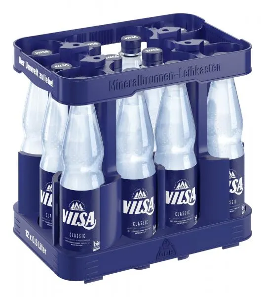 Vilsa Brunnen Bio Mineralwasser Classic PET (Mehrweg) 12 x 0,50 l