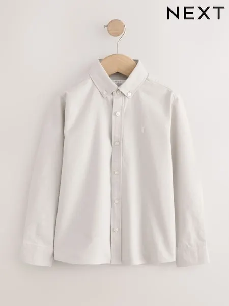 Mustard Yellow Long Sleeve Brushed Oxford Shirt (3-16yrs)