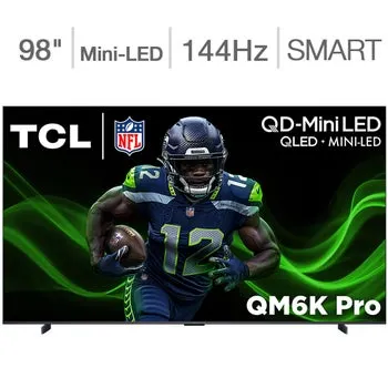 TCL 98" Class - QM6K Pro Series - 4K UHD QD-Mini LED Smart TV - Allstate 3-Year Protection Plan Bundle Included for 5 Years of Total Coverage*