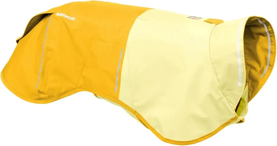 Ruffwear, Sun Shower Dog Raincoat, All-Weather Jacket, Waterproof, Windproof & Lightweight, Mineral Yellow, Medium
