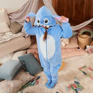 Surpyjama ludique Stitch Disney en sherpa pour bébé