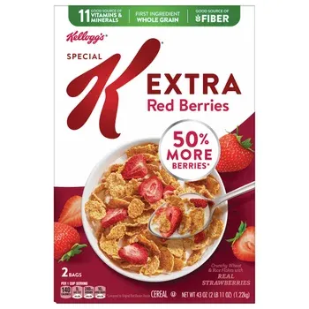Kellogg's Special K Extra Red Berries Cereal, 21.5 oz, 2-count