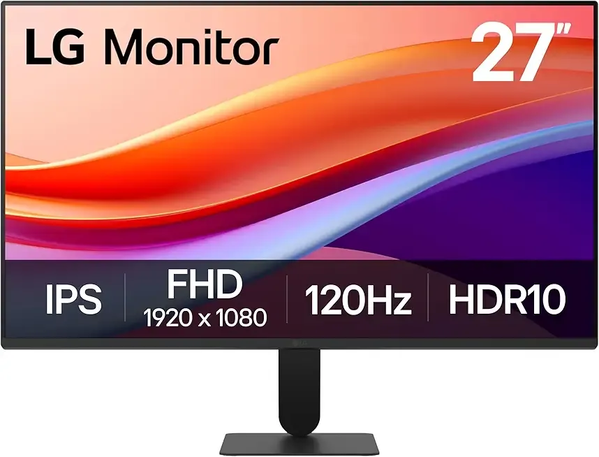 27U411A-B 27-inch Full HD (1920 x 1080) IPS Computer Monitor, 120Hz, HDR10, Reader Mode, Flicker Safe, HDMI, Slim Stand Base, Black