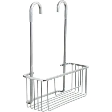Mensola da bagno Portaoggetti con ganci Alluminium Cromo