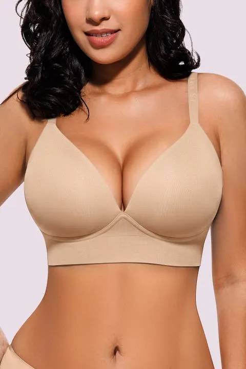 Shapellx Everyday Back Smoothing Wireless Push-Up Bra