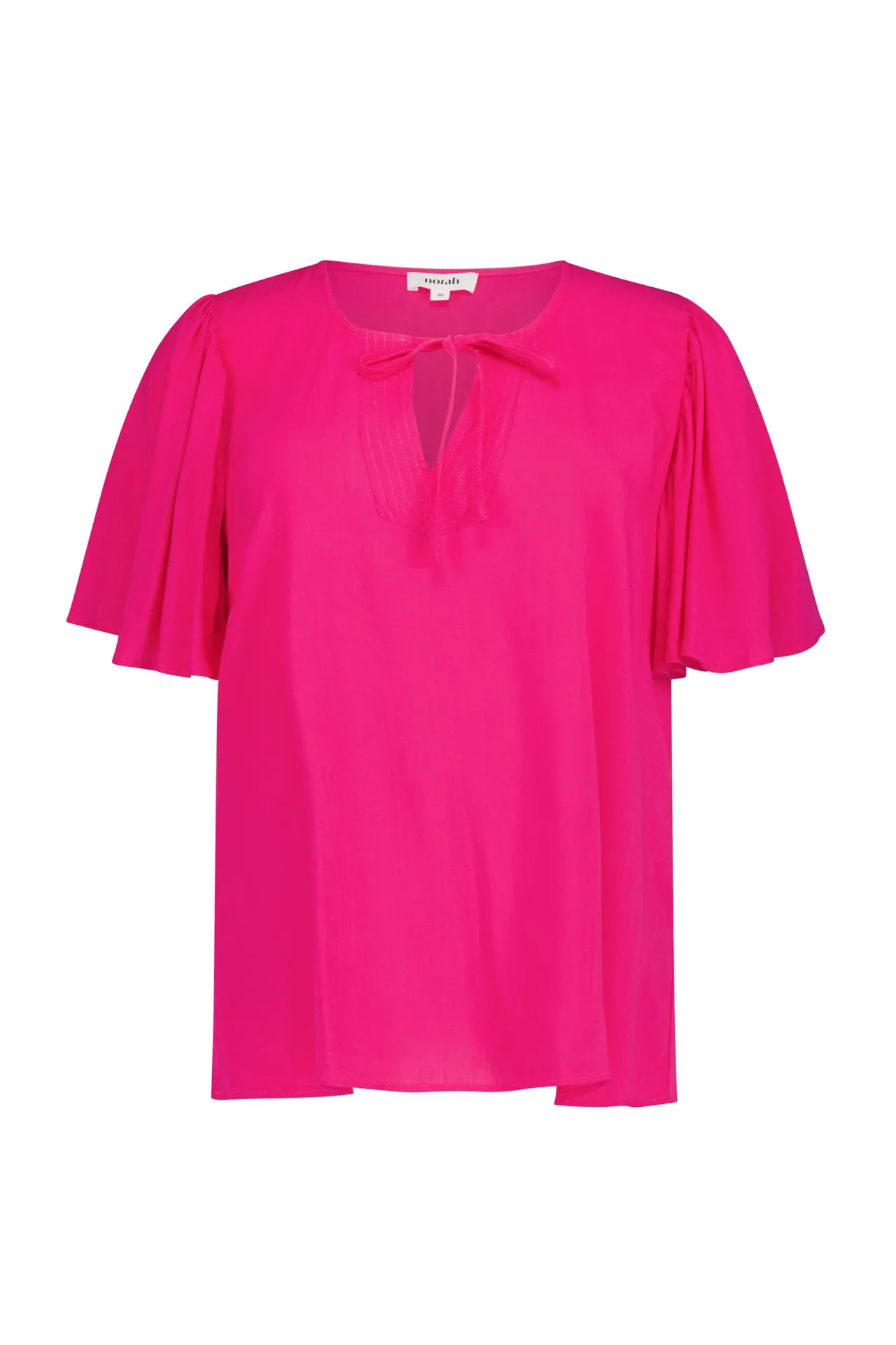 Roze blouse met V-hals