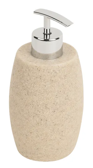 Dispenser sapone d'appoggio Sand beige in resina 0.38 l