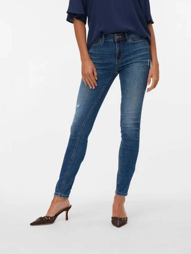 VMFLASH Middels høyt snitt Skinny Fit Jeans
