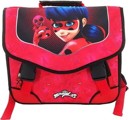 MIRACULOUS - CARTABLE 38CM ROUGE