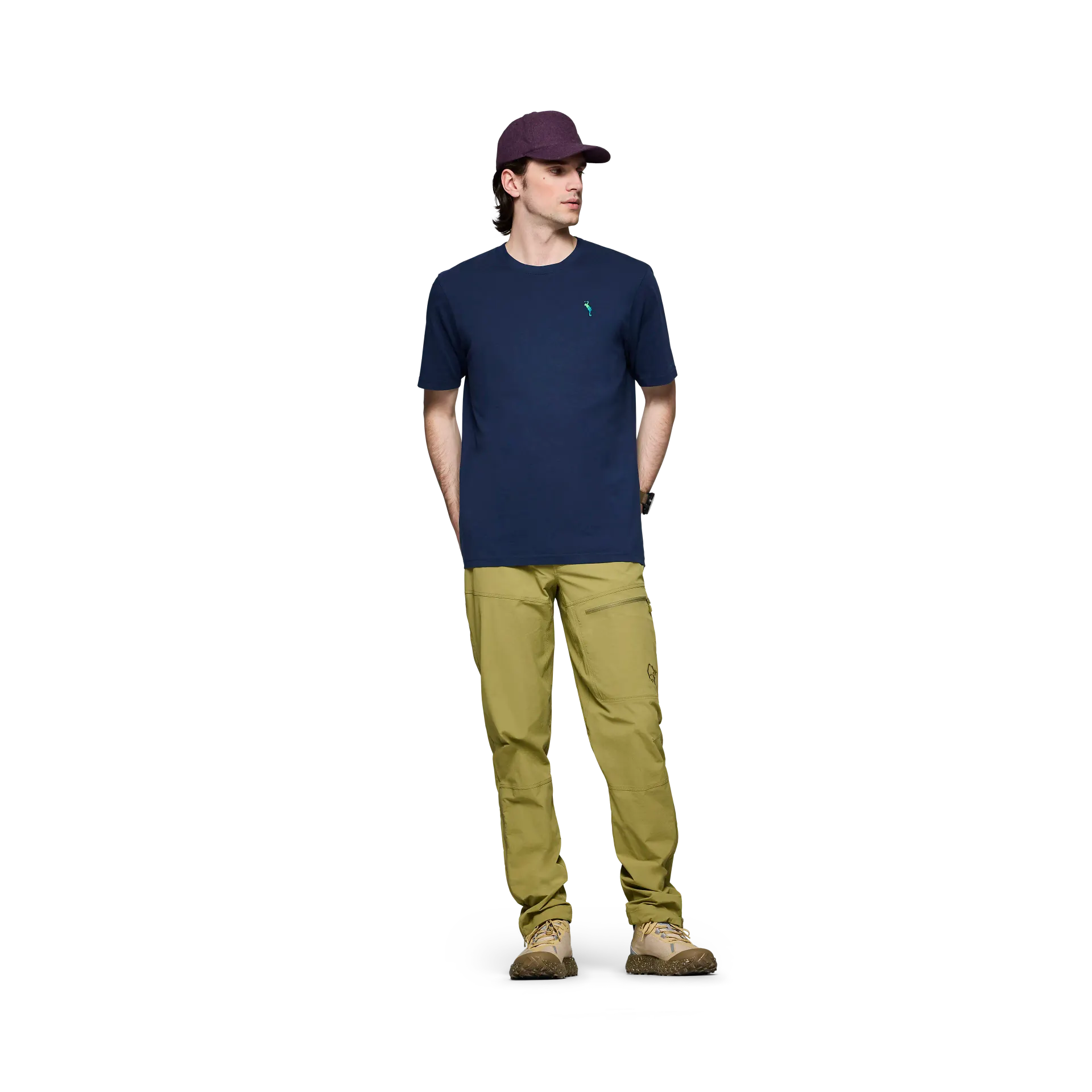 /29 cotton activity embroidery T-shirt M's