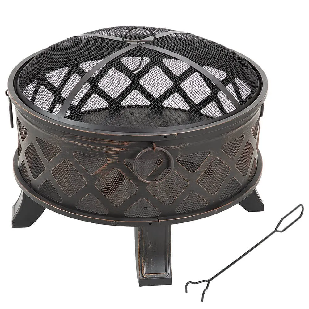 Outdoor Living Accents Deep Bowl Fire Pit, 26\"