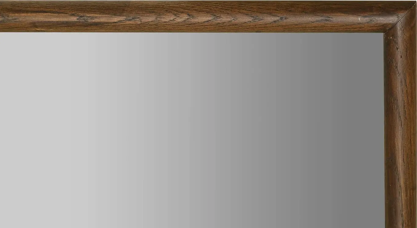 Circus speil 50 x 120 cm, brunlakkert heltre eik