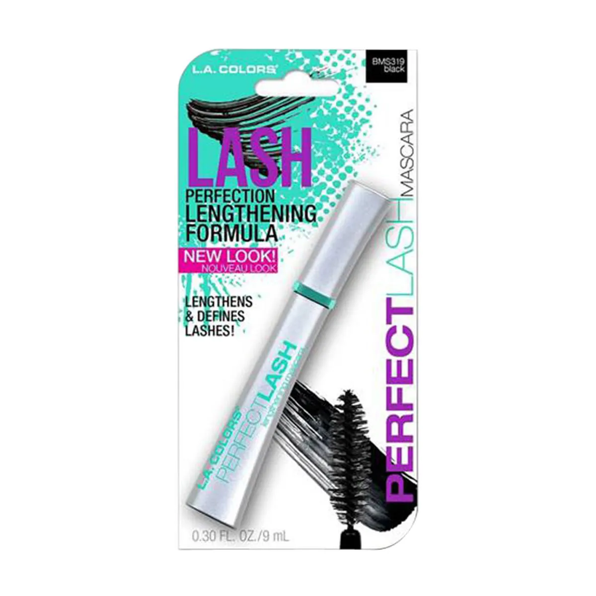 L.A. Colors Perfect Lash Mascara, Black, 0.30 fl oz