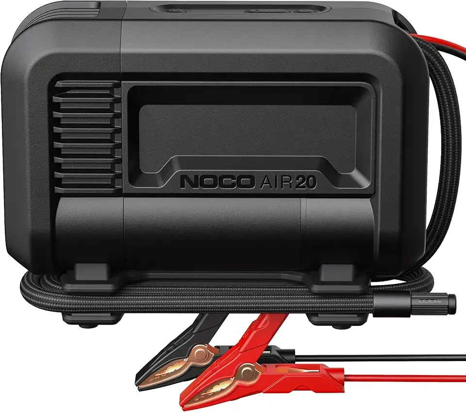 NOCO AIR20: UltraFast 20A Tire Inflator - 12V Portable Air Compressor Pump – 47 SLPM Airflow Inflates 0–40 PSI in 2.5 Minutes – Digital Gauge + Auto-Shutoff