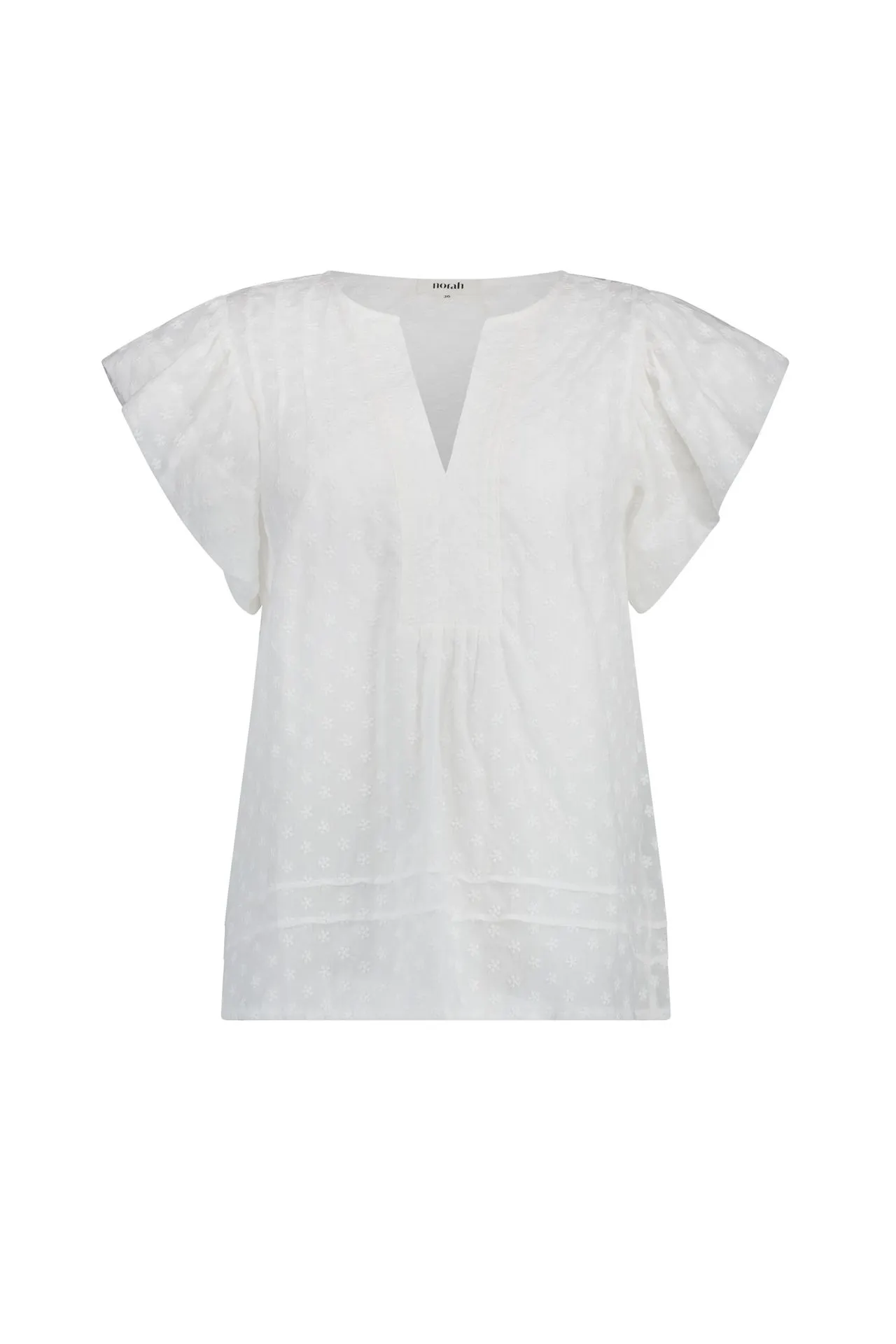 Witte blouse met borduursels