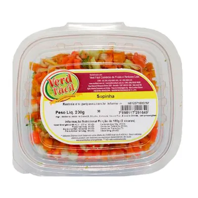sopinha verde fácil pote 200g