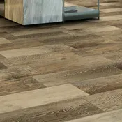 Carrelage de sol intérieur "Arnel" marron - l. 17 x L. 62 cm - Cooke and Lewis