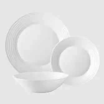 Wiltshire Pearl Ripple 12 Piece Dinner Set