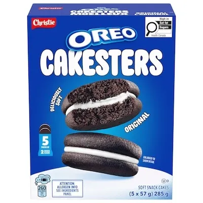 OREO Cakesters Soft Snack Cakes, Snack Packs, Original