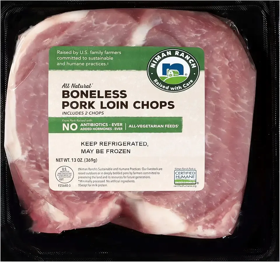 Niman Ranch, Pork Loin Chops, Boneless |0.8125 lbs.