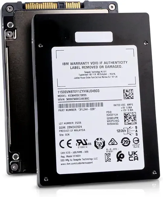 Seagate/IBM Nytro 3350 XS3840SE70055 3.84TB 1 DWPD SAS 12Gb/s 3D eTLC 2.5-Inch Enterprise Read Intensive Solid State Drive
