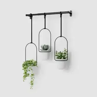 Umbra Triflora Hanging Planter White