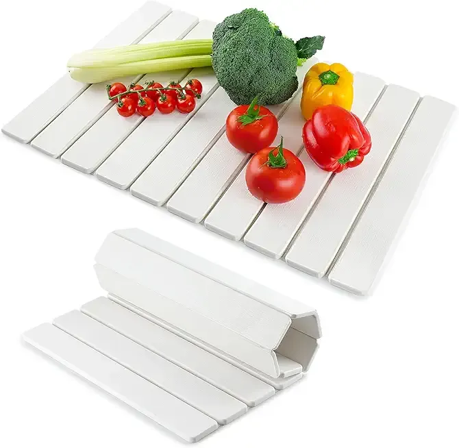 Stone Dish Drying Mat for Kitchen Counter | 24"×16" Diatomaceous Earth Quick-Dry Absorbent Large Dry Mats White