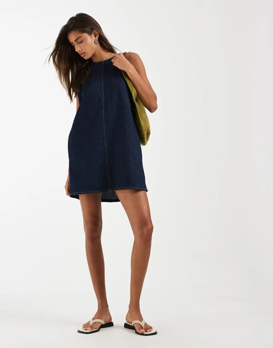 Levi's 90s denim shift dress in blue