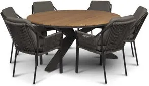 Tierra Outdoor 6-zits diningset Omnigo met Liv