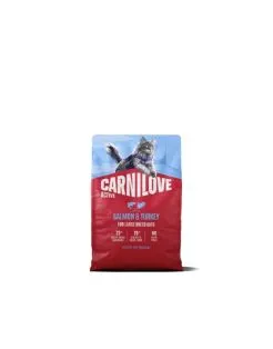 Carnilove Active Cat Adult Large Breeds Zalm&Kalkoen - Kattenvoer