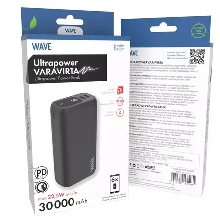 WAVE ULTRAPOWER 30000MAH LISÄVIRTA