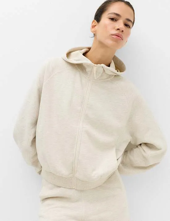 Lässiger Hoodie mit hohem Baumwollanteil