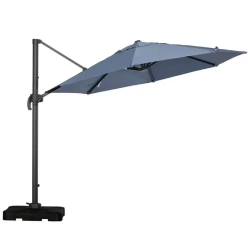 Noble House Durango 9.6' Gray Canopy Umbrella