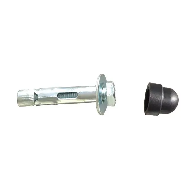 Tendifilo in acciaio grigio FERRO BULLONI 4 bulloni tondo H 10 cm, pack da 4 pezzi